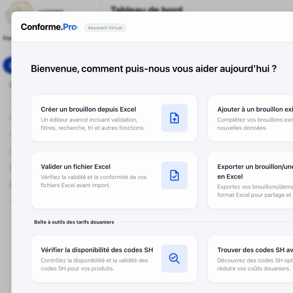 Agent virtuel et régimes d'importation